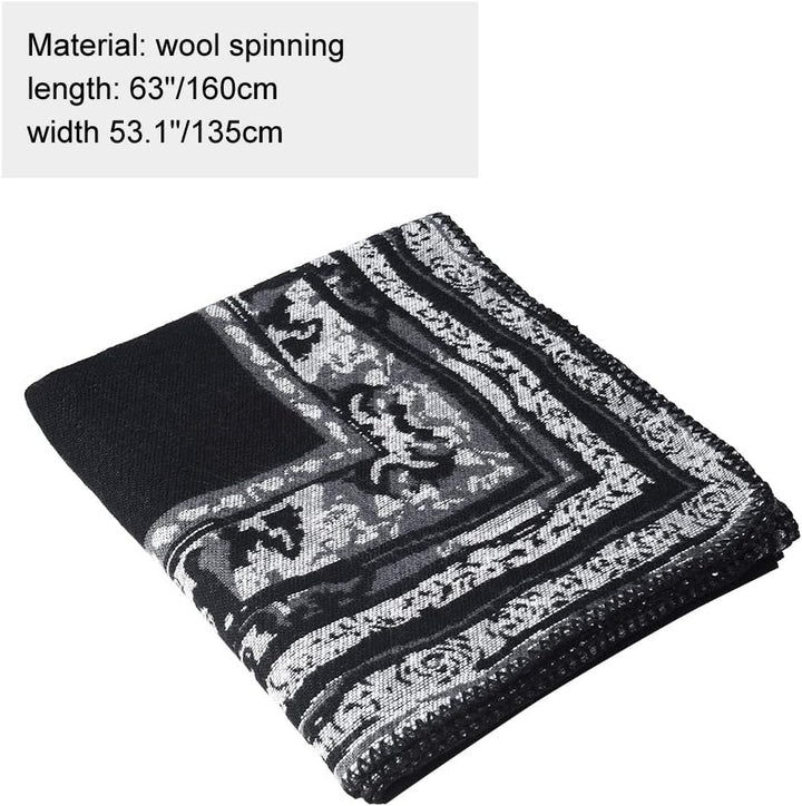 Winter Warme Poncho Schal Wrap - Herbst Open Front Cape Winddichte Strick Wolle Mantel Decke Kap-Sch