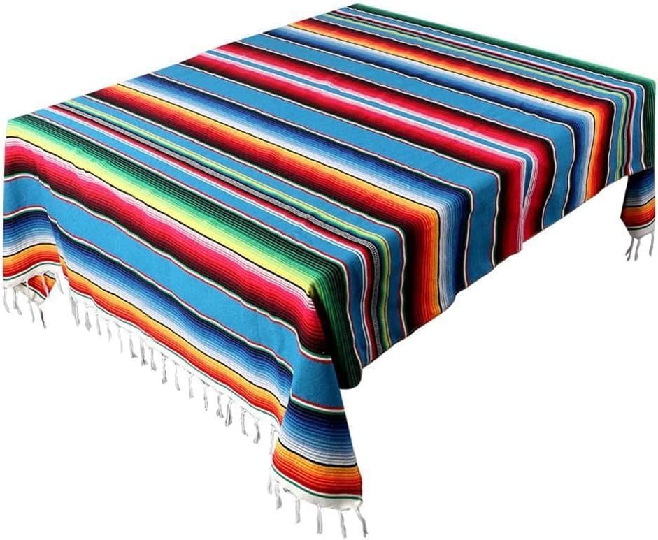 Mexikanische Decke Sarape Picknick Decke ÜBerwurf Tisch Decke Heiss Stange für Yoga, 120X180Cm