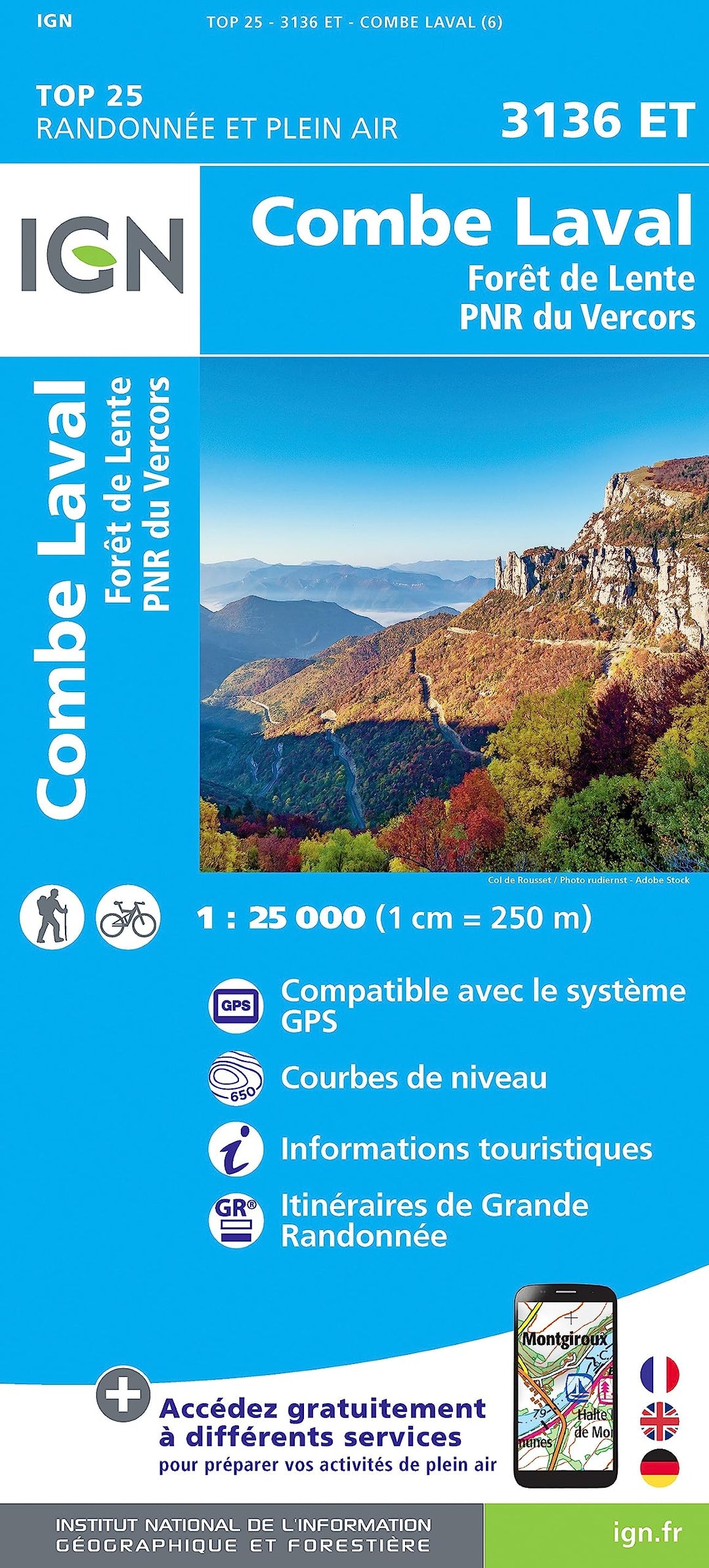 3136ET Combe Laval (TOP 25), Karte