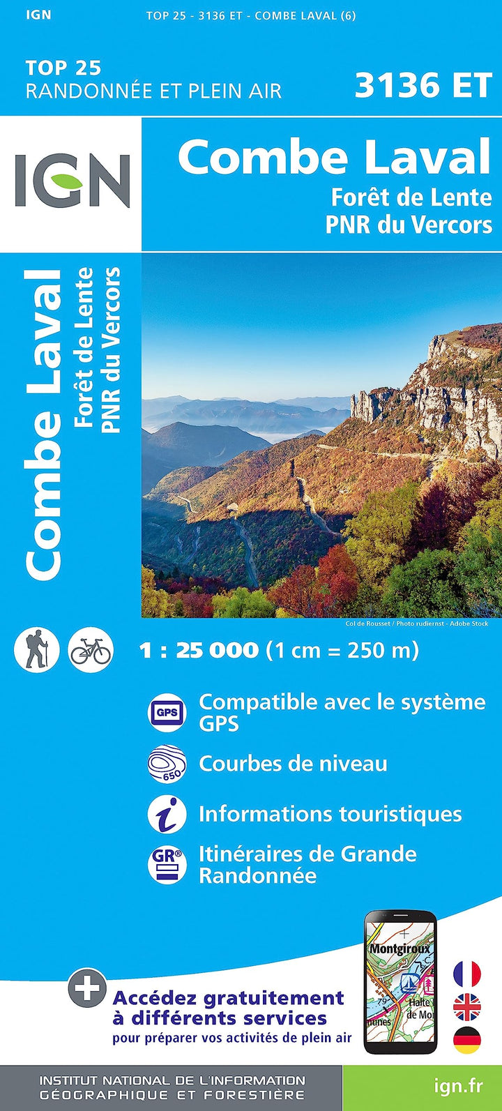 3136ET Combe Laval (TOP 25), Karte