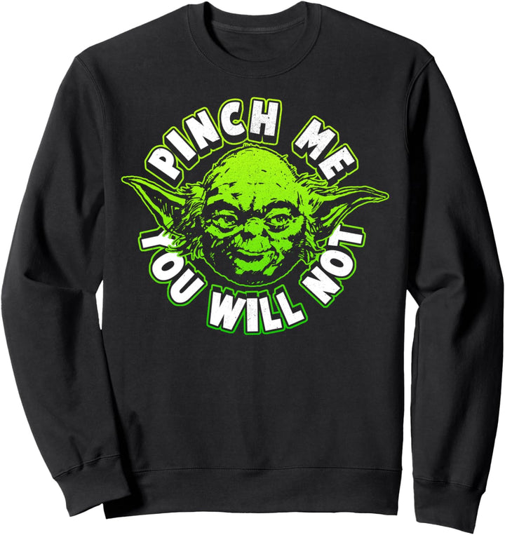Star Wars Yoda Pinch Me Not Sweatshirt