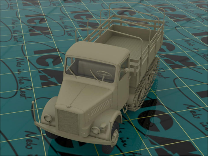 ICM 35453 Modellbausatz KHD S3000/SS M Maultier WWII German Semi-Tracked Truck, Schwarz