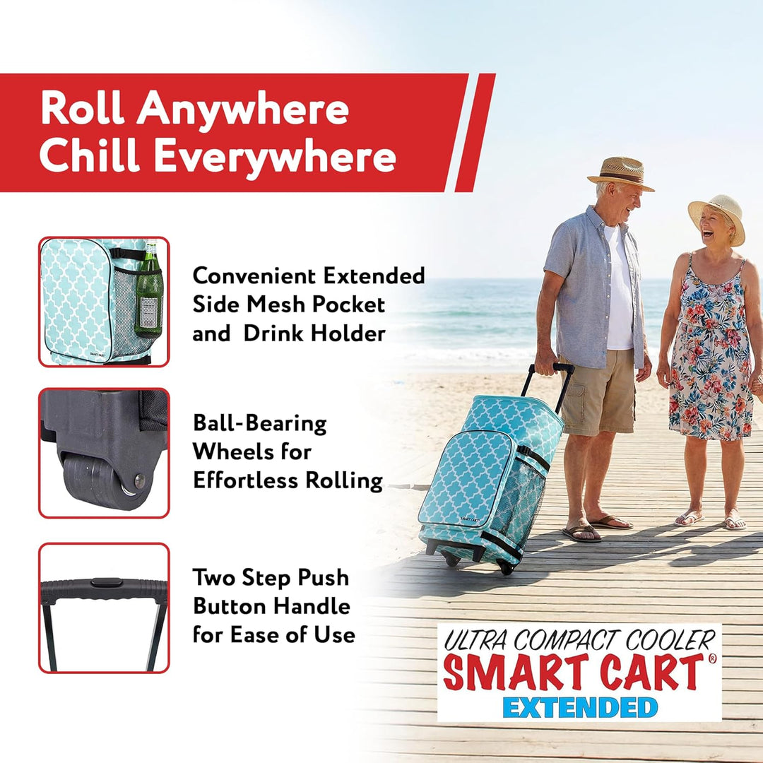 dbest products Ultra Compact Cooler Smart Cart Marokkanische Fliese Extended, Marokkanische Fliese E