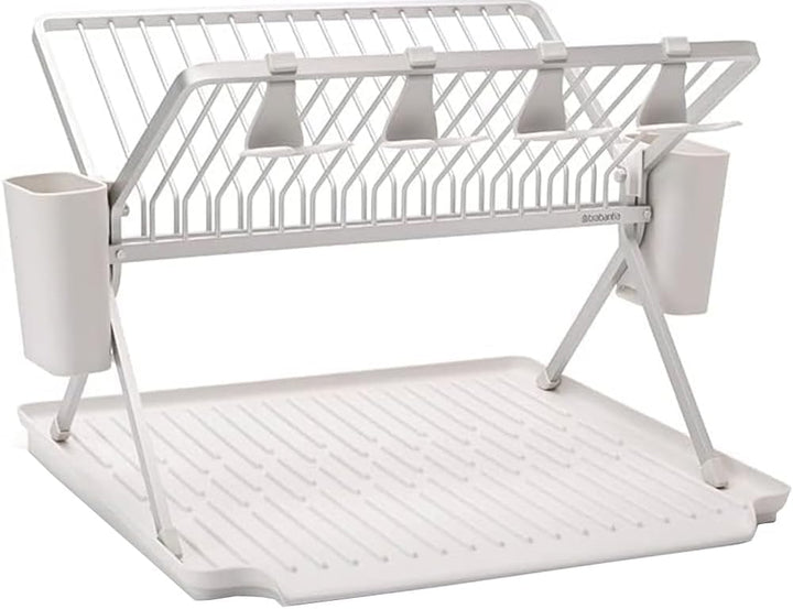 Brabantia Faltbares Gross Abtropfgestell, Metall Kunststoff, Light Grey L Light Grey, L Light Grey