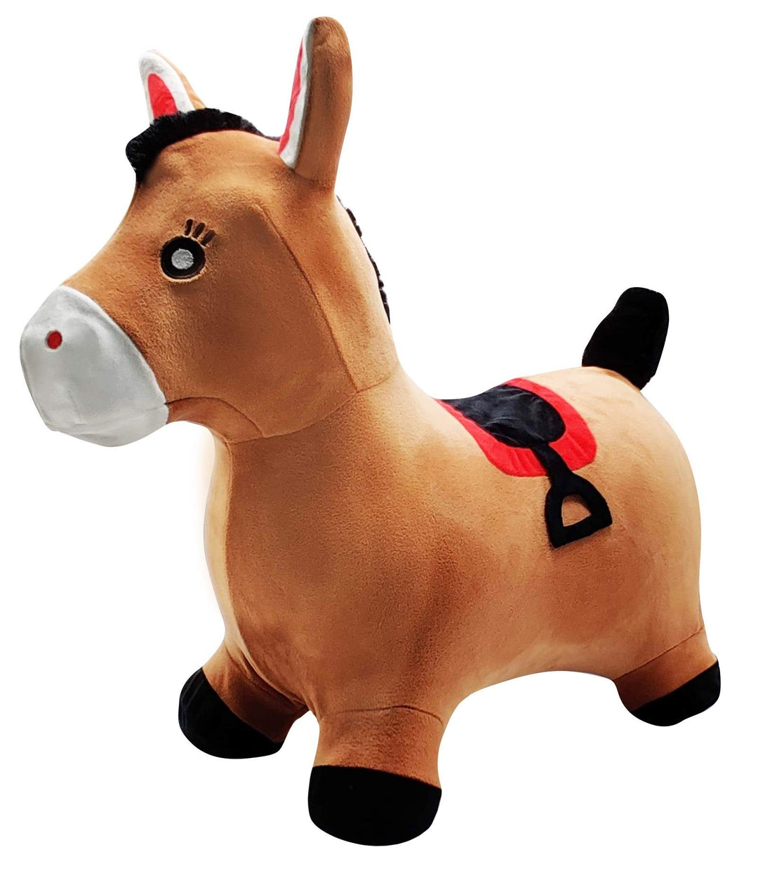 Lexibook Aufblasbares Hüpf-Pony, Inbegriffenen manuellen Pumpe, Sicherer und widerstandsfähiger Kuns
