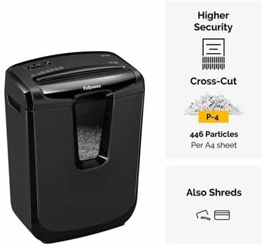 Fellowes Powershred LX25 Aktenvernichter für Partikelschnitt, Schwarz