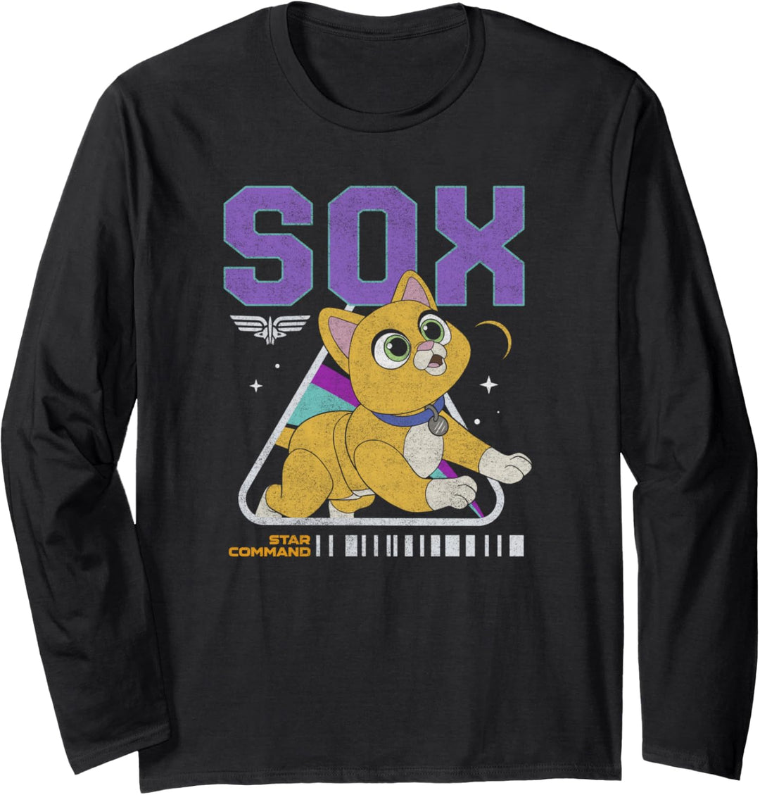 Disney Pixar Lightyear Sox Star Command Cat Poster Langarmshirt
