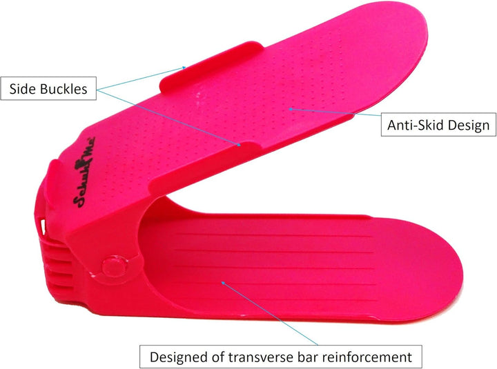 8 x Verstellbarer Profi Schuhstapler Schuhorganizer Schuhhalter – Magic Shoe Rack Organizer - Sparse
