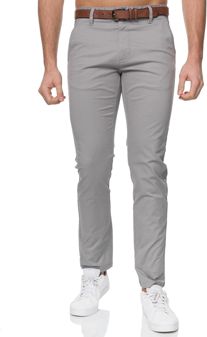 Indicode Herren Gower Chinohose Stretchhose | Chino Herrenhose Super Stretch Stoffhose 30W / 34L Itg
