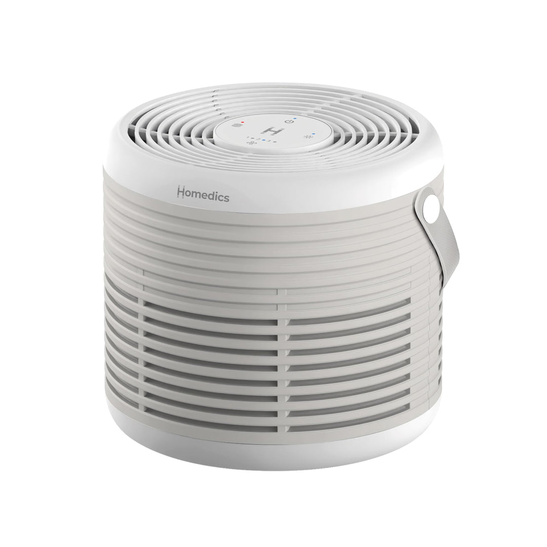 Homedics WhisperPure Comfort Luftreiniger mit True HEPA für Zuhause und Büro - Leises, Tragbares D