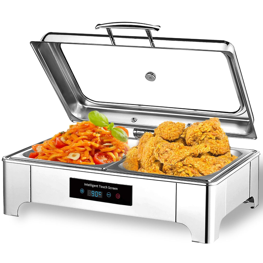 9L Chafing Dish Elektrisch, Speisenwärmer Elektrisch Gastro, Kommerziell Wärmebehälter für Essen mit