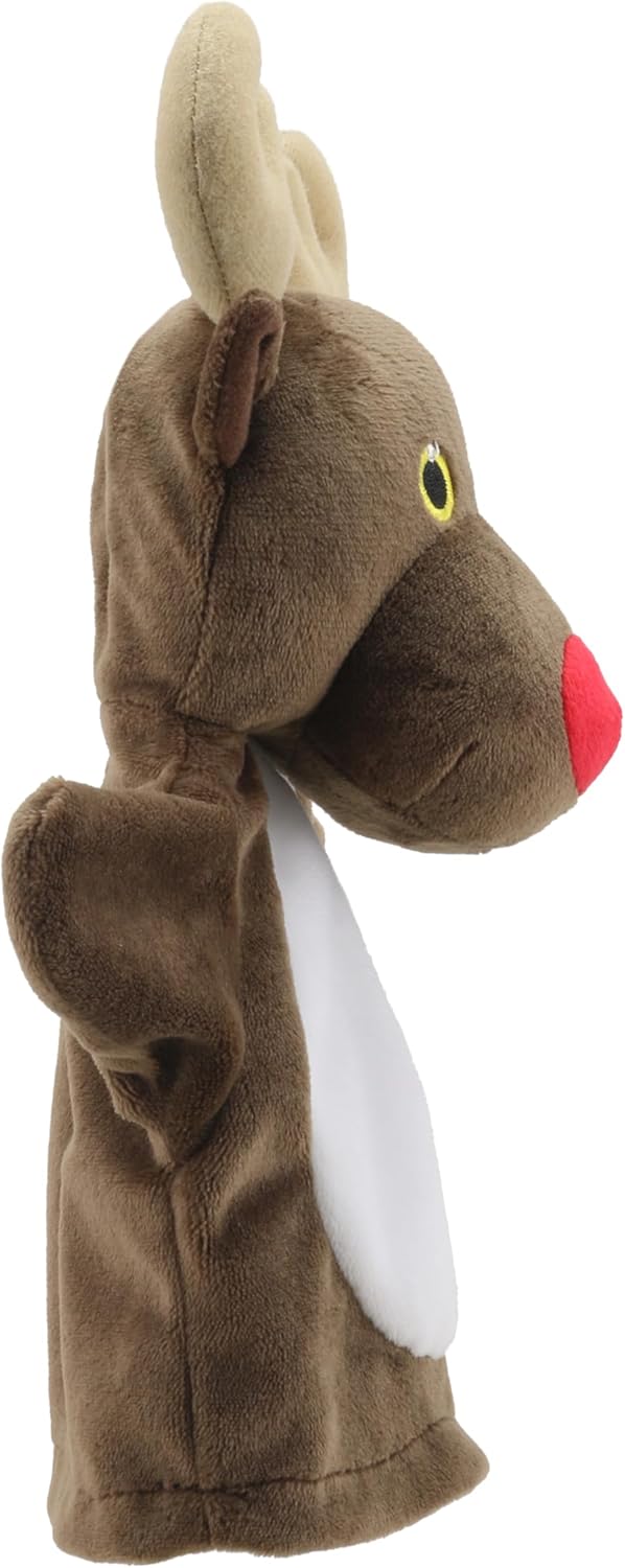 The Puppet Company - My First Christmas Puppet - Rentier Handpuppe - Geeignet ab Geburt - PC003829