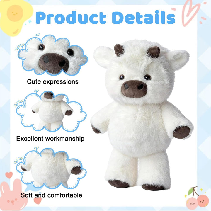 Hochlandrind Kuh Kuscheltier, Hochlandrind Plush, Running Cow Plush, Realistische Kuh Plüschtier, Hi
