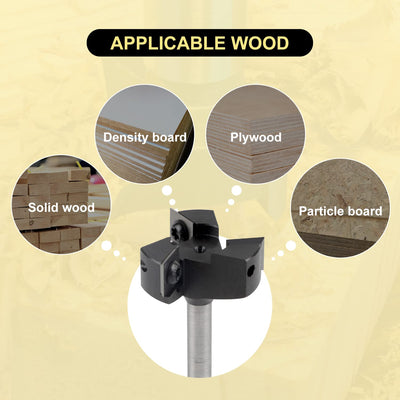 CPROSP Planfräser 8mm Schaft für Holz, Hobelfräser für Oberfräse mit 39mm Schnittdurchmesser, Abrich