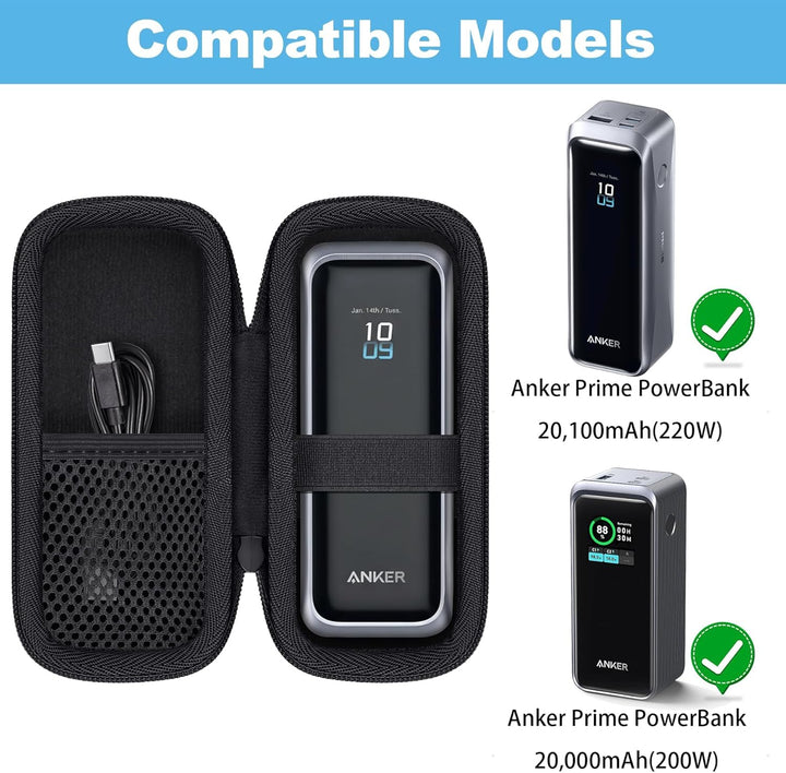 Khanka Etui für Anker Prime Power Bank 20,100mAh 220W / 20,000mAh 200W, Aufbewahrungstasche für Anke