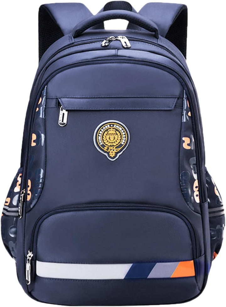 PORRASSO Schulrucksack Jungen Rucksack Schüler Daypack Ergonomischen Kinder Rucksäcke Reflektierende