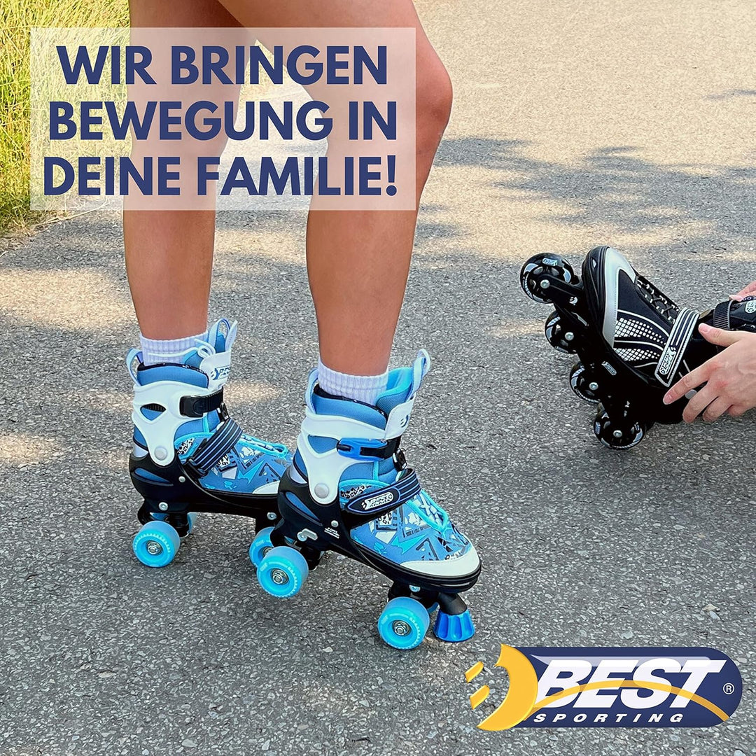 Best Sporting Roller Skates blau, Grösse 33-37
