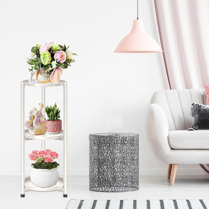 3 Etagen Pflanzenregal Blumenregal, Pflanzenständer Blumenständer Metall , Blumentopfständer Blument