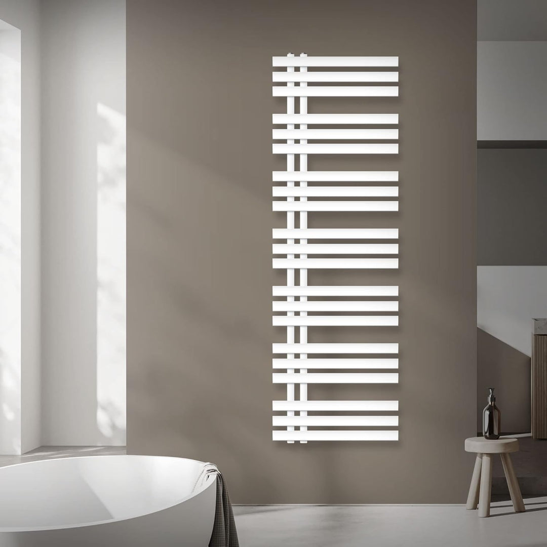 ECD Germany Design Badheizkörper Iron EM Elektrisch 1200W - 500 x 1600 mm - Weiss - Heizkörper Handt