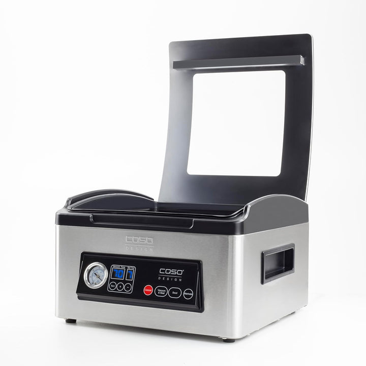 Caso 1418 VacuChef 70 - Kammervakuumierer aus Edelstahl, starke Vakuumpumpe 70 Liter/Minute & Profi-