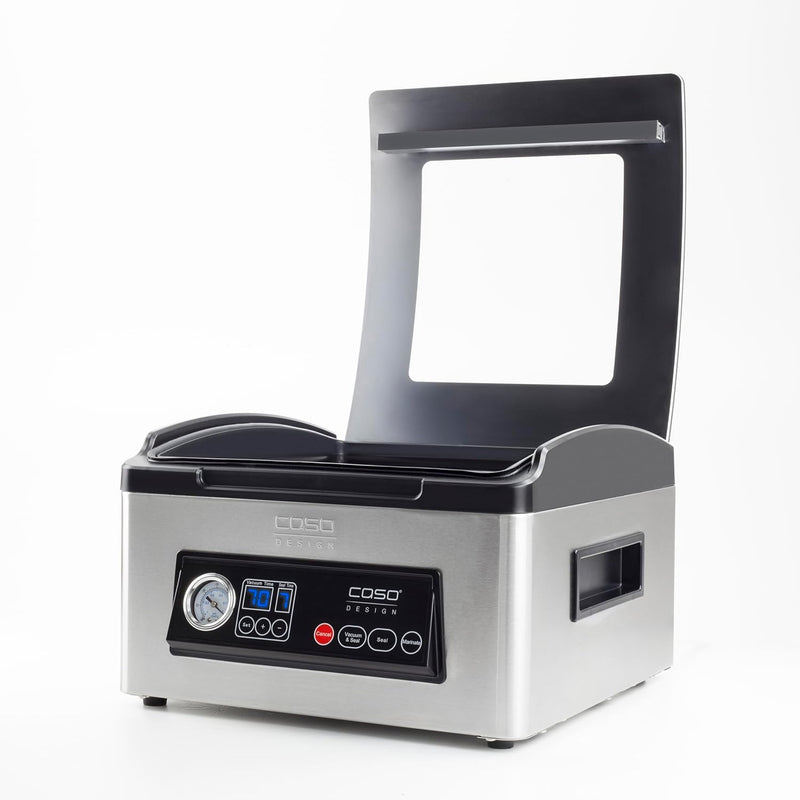 Caso 1418 VacuChef 70 - Kammervakuumierer aus Edelstahl, starke Vakuumpumpe 70 Liter/Minute & Profi-