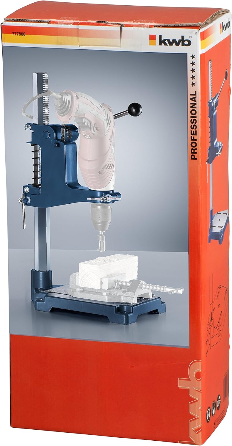 kwb PROFI Bohrständer für Bohrmaschinen mit Eurohals Durchmesser 43 mm - für exakte Bohrungen und Fr