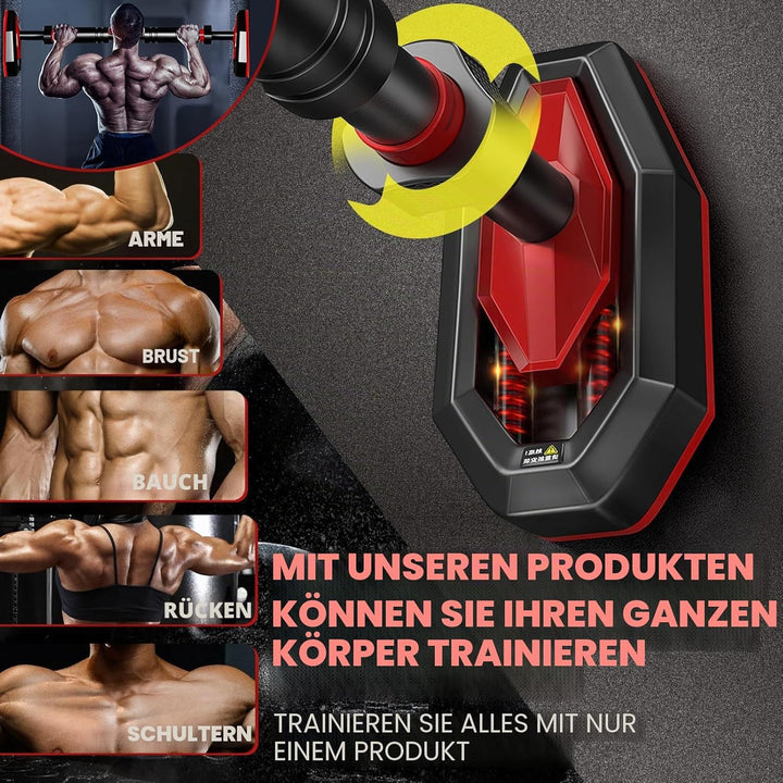 Klimmzugstange ohne Bohren Türrahmenmontage Liegestützstange Verstellbereich von 65 cm bis 100 cm Be