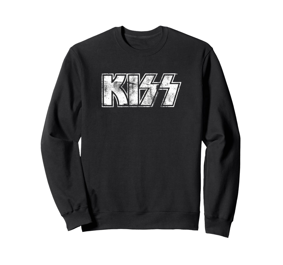 Kiss Hard Rock Music Band Vintage Logo by Rock Off Sweatshirt