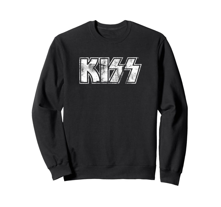 Kiss Hard Rock Music Band Vintage Logo by Rock Off Sweatshirt