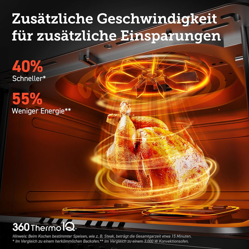 COSORI Heissluftfritteuse mit Dual Blaze Tech, 6,4 Liter Smart Airfryer mit Full Touch Screen, 12 Mu