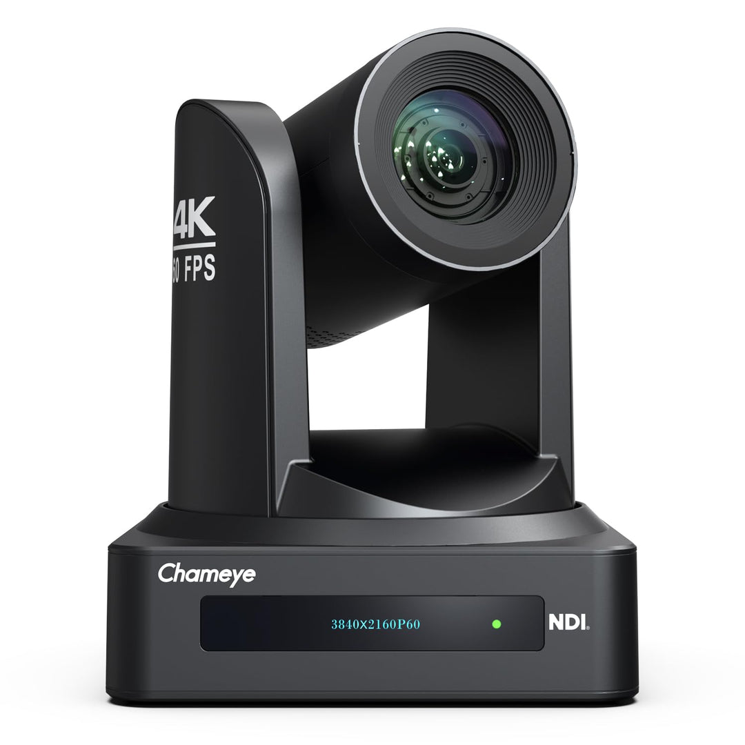 Chameye 4K 60fps NDI HX3 PTZ-Kamera, KI Auto-Tracking, 20-Fach optischer Zoom, HDMI/USB/3G-SDI/LAN/P