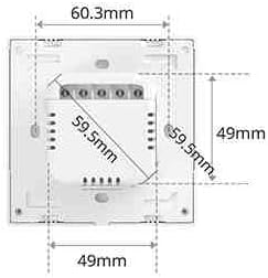 NSPanel Smart Switch - Smart Home, Alexa, Google, eWeLink (EU Weiss), EU Weiss