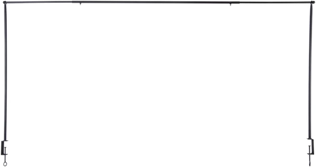 Tisch Deko Stange Klemme Gestell Deko Metall schwarz ausziehbar Tafel 117-211 cm