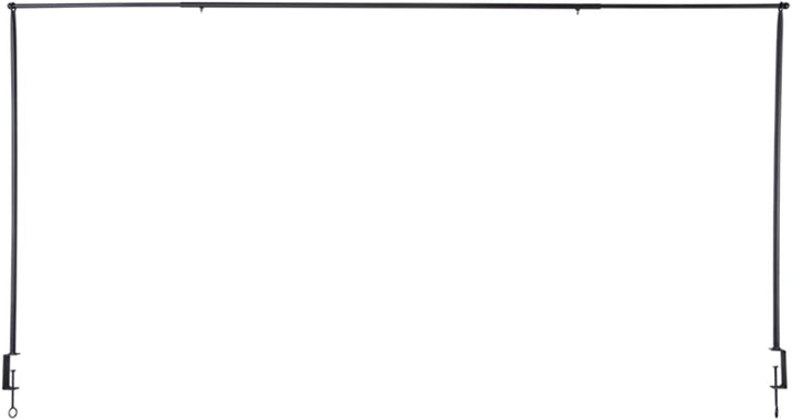 Tisch Deko Stange Klemme Gestell Deko Metall schwarz ausziehbar Tafel 117-211 cm