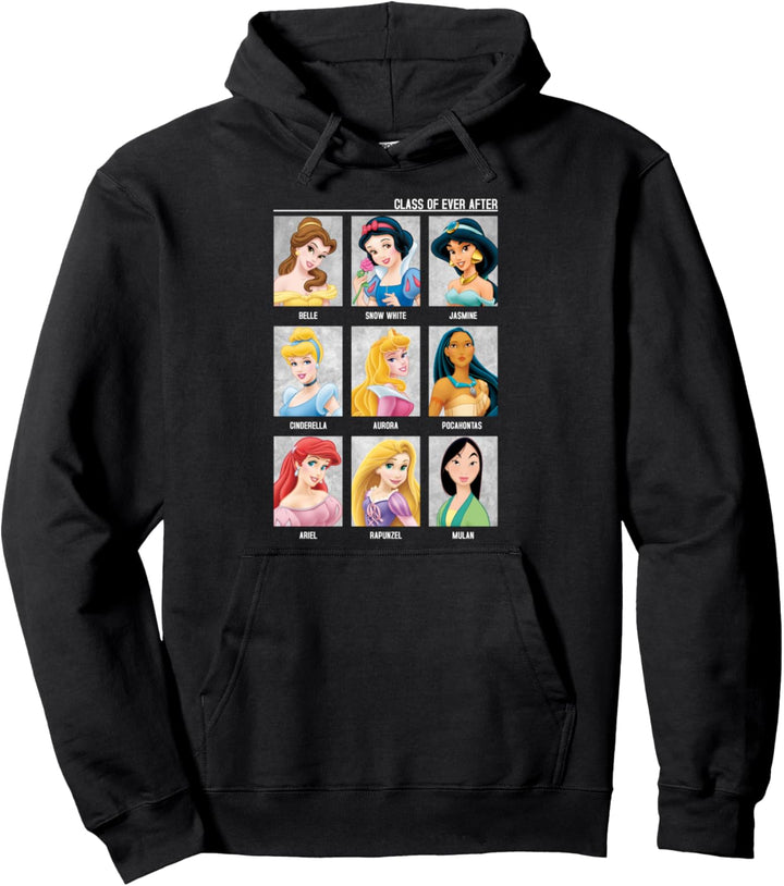 Disney Princess Class Of Ever After Colorful Group Panels Pullover Hoodie