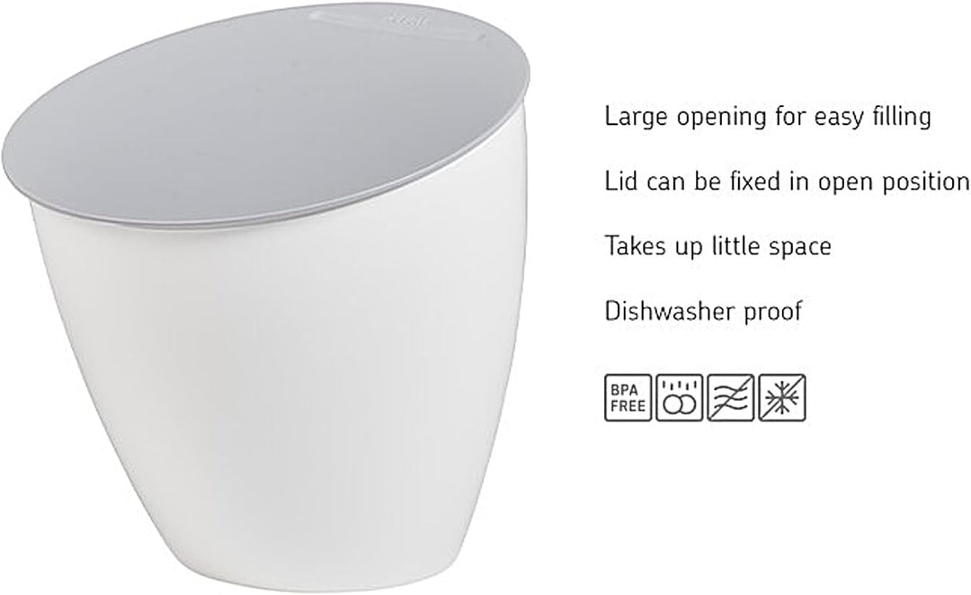Mepal - Küchenabfalleimer Calypso - Kleiner Mülleimer mit Deckel - Komposteimer Küche - Ideal für di