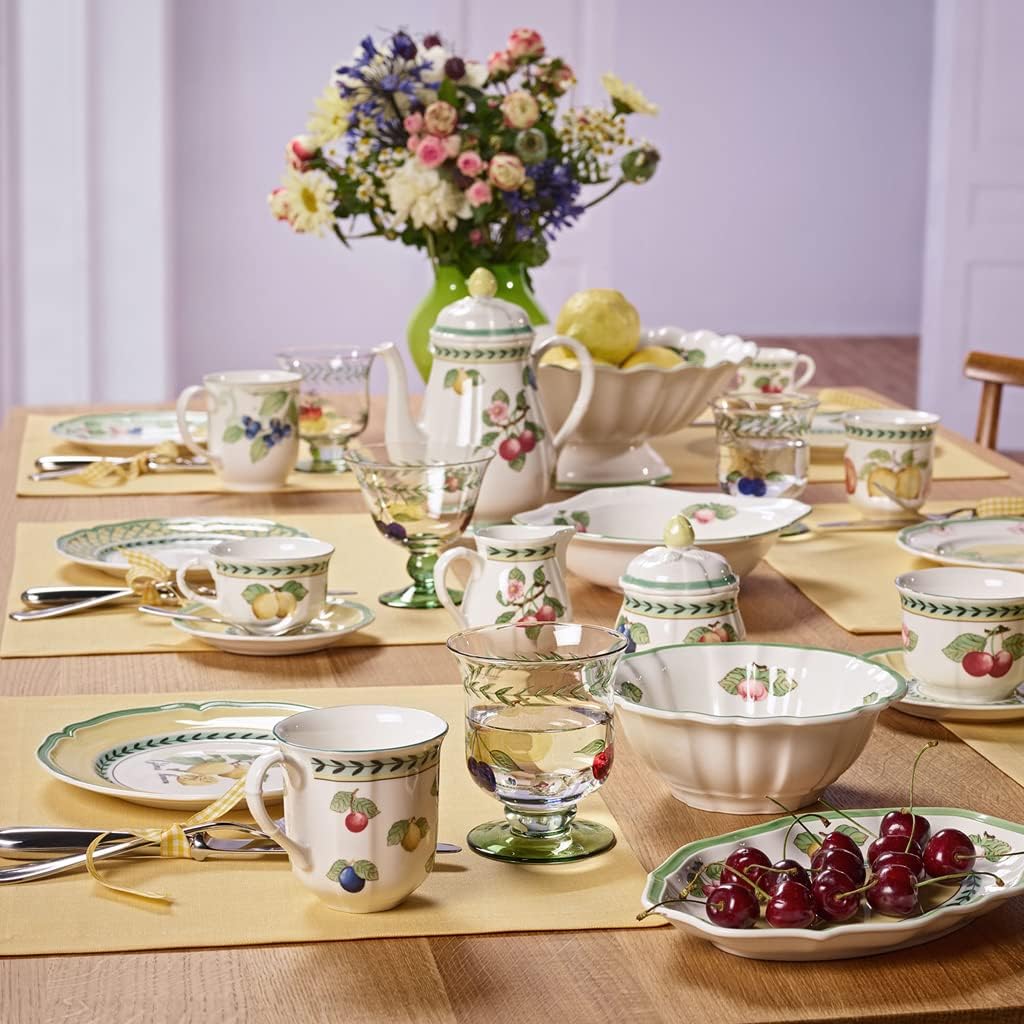 Villeroy &amp; Boch French Garden Fleurence Kaffeekanne, 1,25 Liter, Premium Porzellan, Weiss/Bunt 1.25