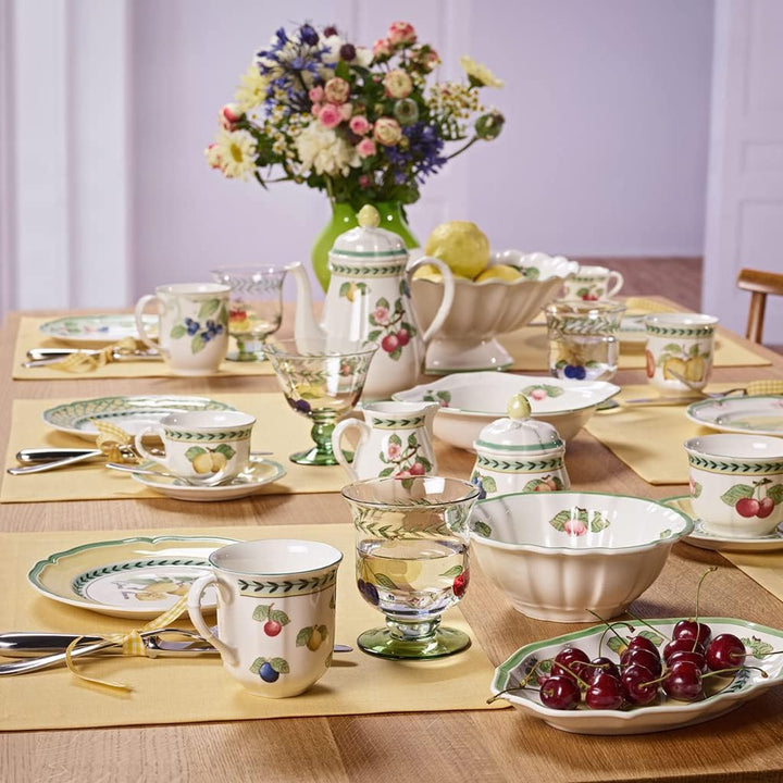 Villeroy &amp; Boch French Garden Fleurence Kaffeekanne, 1,25 Liter, Premium Porzellan, Weiss/Bunt 1.25