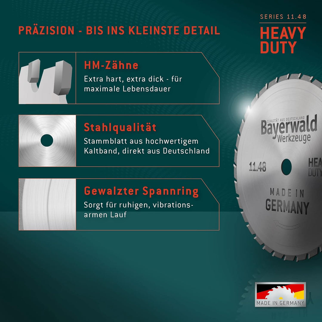 Bayerwald - HM Multisägeblatt - Ø 160 mm x 2 mm x 20/16 mm | Wechselzahn mit Wechselfase (42 Zähne)