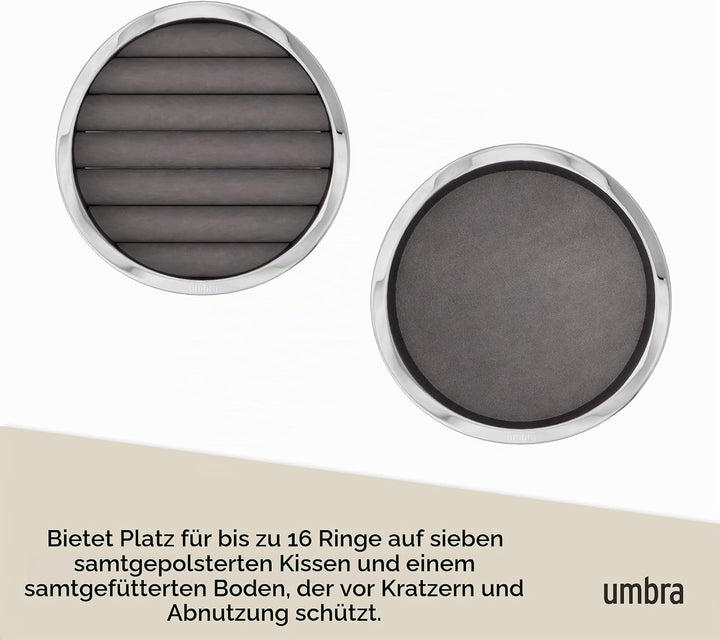Umbra Wavy Schmuck Organizer, stapelbar, Chrom