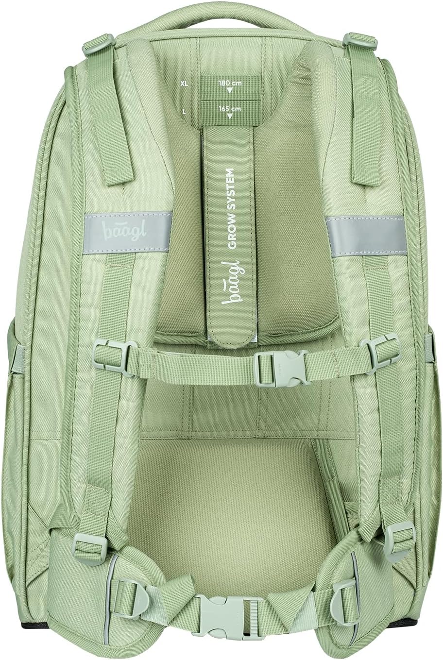 Baagl Schulrucksack Set Jungen Mädchen Teenager 3 Teilig, Skateboard Rucksack Skate MAX, Schultasche