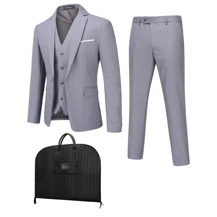 Cloudstyle Anzug Herren Anzüge 4 Teilig Staubbeutel Herrenanzug Business Sakko Hose Weste Anzugtasch
