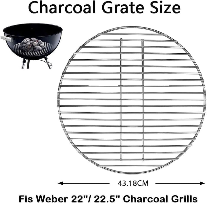 GFTIME 7441 Kohlerost 43 cm Durchmesser (kein Grillrost) für Weber 57 cm Durchmesser Kugelgrills, We