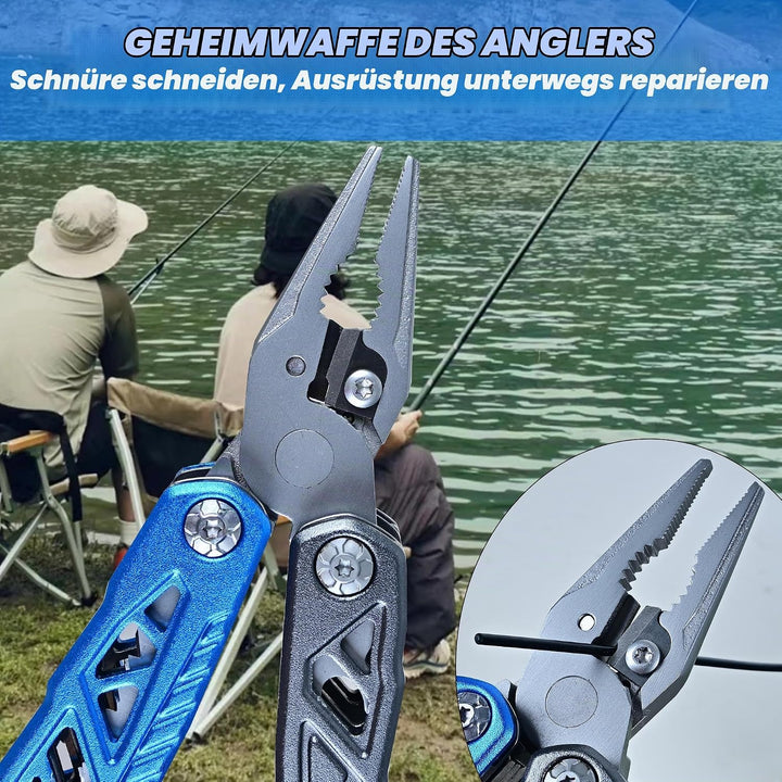 18-in-1 Multitool mit Hammer, Zange und Taschenmesser - Robuster Multiwerkzeug für Männer - Ideal al