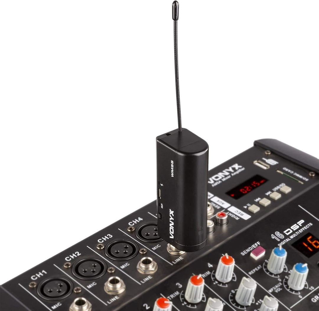 VONYX WM552 - Funk Mikrofon drahtlos, Doppel Set, Wireless UHF Microphone, kabelloses Mikrofonsystem