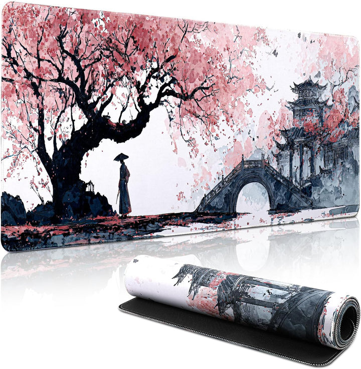 Mauspad XXL, Grosses Mouspad 900x400mm, Gaming Mausepad Improved Precision and Speed, Mousepad mit V