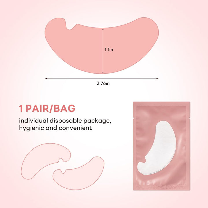 100 Paare Augenpads Wimpernpads für Wimpernverlängerung Wimpernlifting Wimpern Färben Wimpern Augen