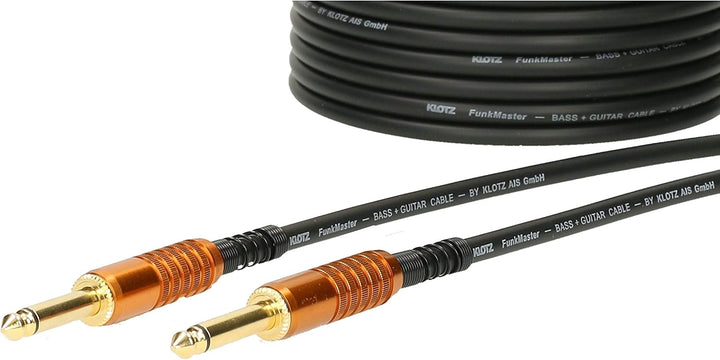 KLOTZ FunkMaster high end gitarren- &amp; bass kabel (gerade - gerade) (6,0), 6,0