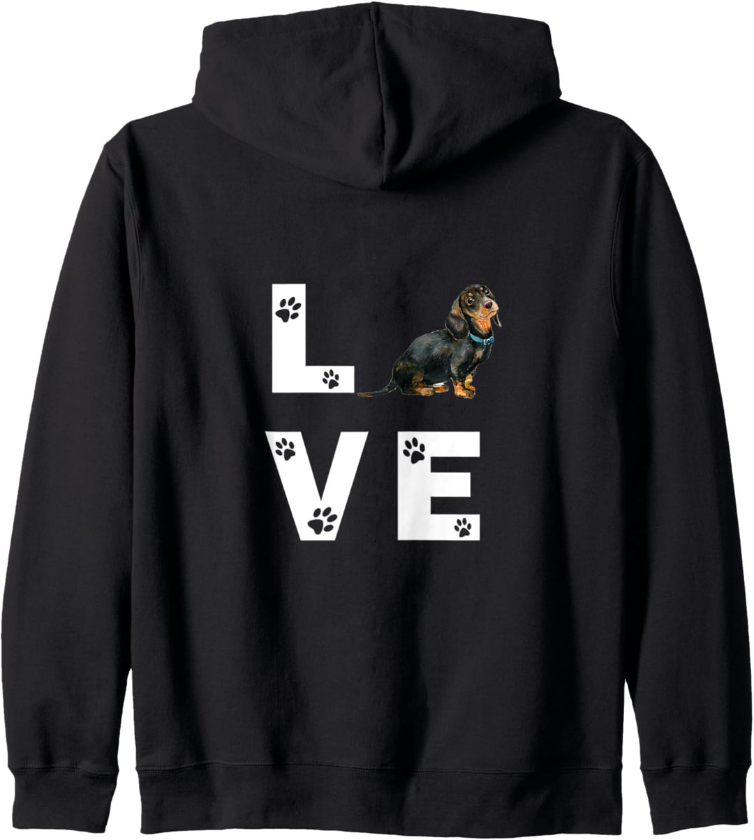 DACKEL Hund Love Hundebesitzer Geschenk Kapuzenjacke