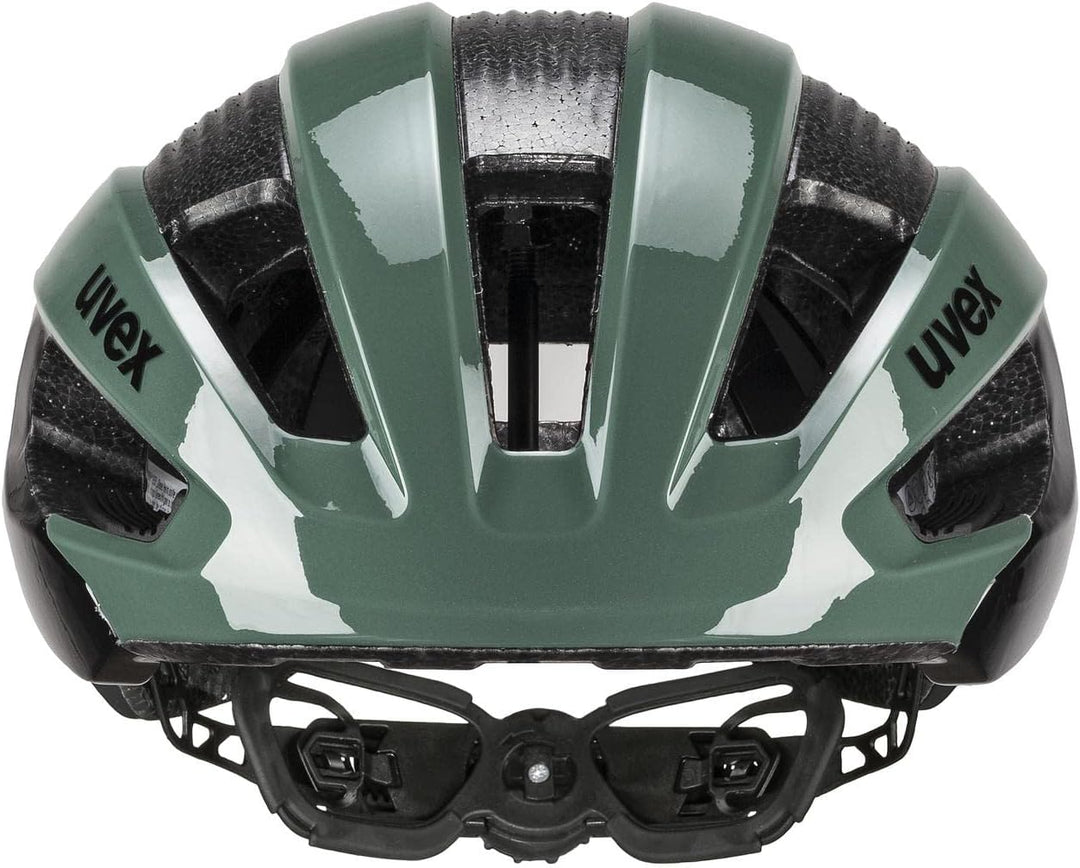 Uvex Rise Rennrad Fahrrad Helm grün/schwarz 2024 52-56 cm, 52-56 cm